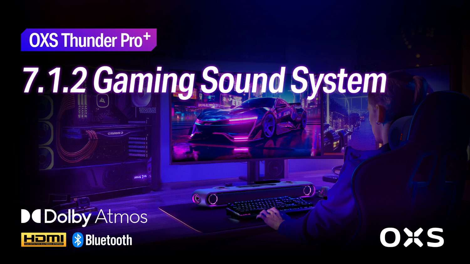 Ultimate Gaming Audio Setup: Introducing OXS Thunder Pro+ Dolby Atmos® 7.1.2ch Gaming Sound System