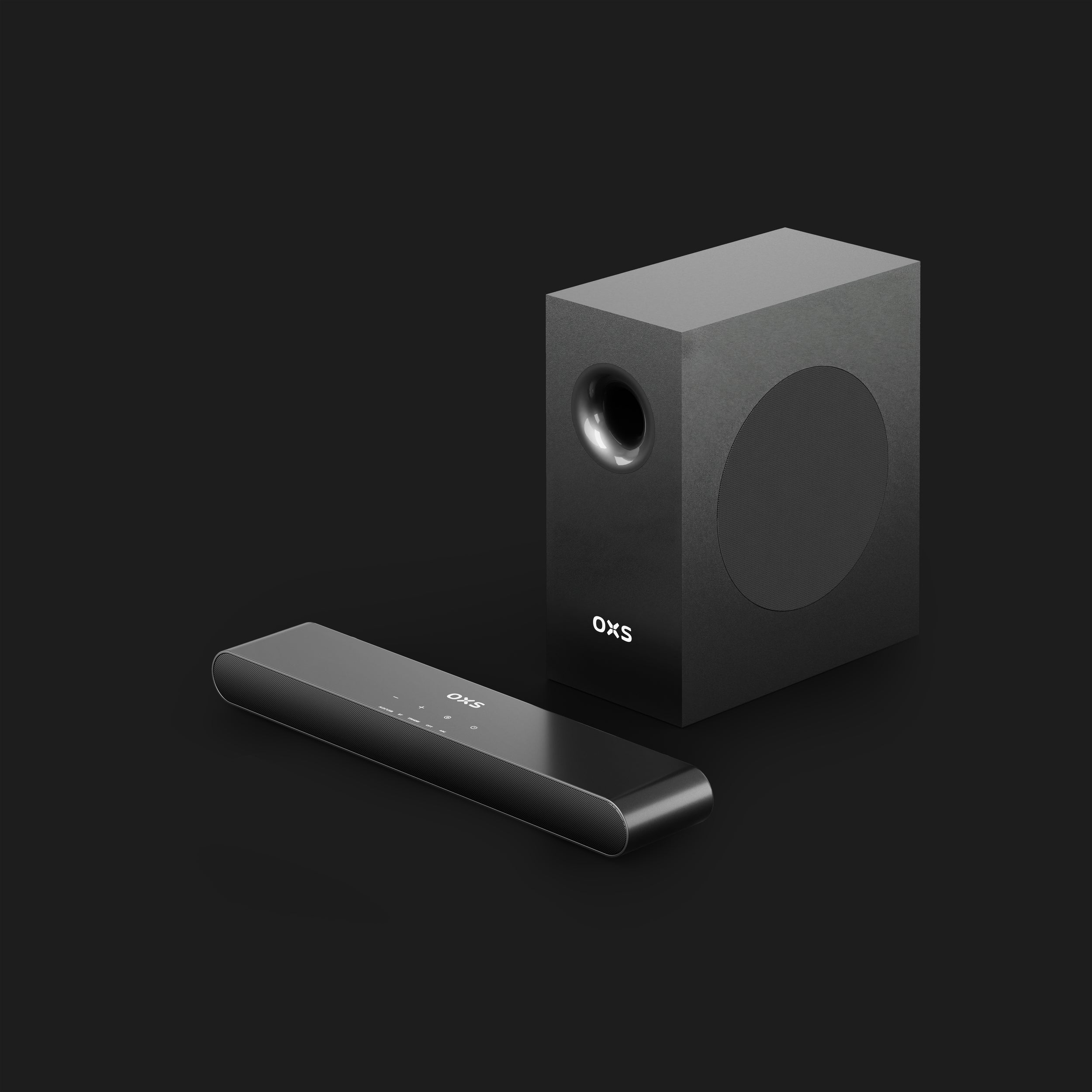 OXS S21 pairs an ultra-slim soundbar with a powerful 5.25" subwoofer, driven by advanced Bass Max technology for impactful bass performance. With five connection modes, it supports multi-device connections including game consoles, TVs, mobile devices and mainstream devices. 3 optimized sound modes (Movie/Game/Music) adapt to your entertainment needs.