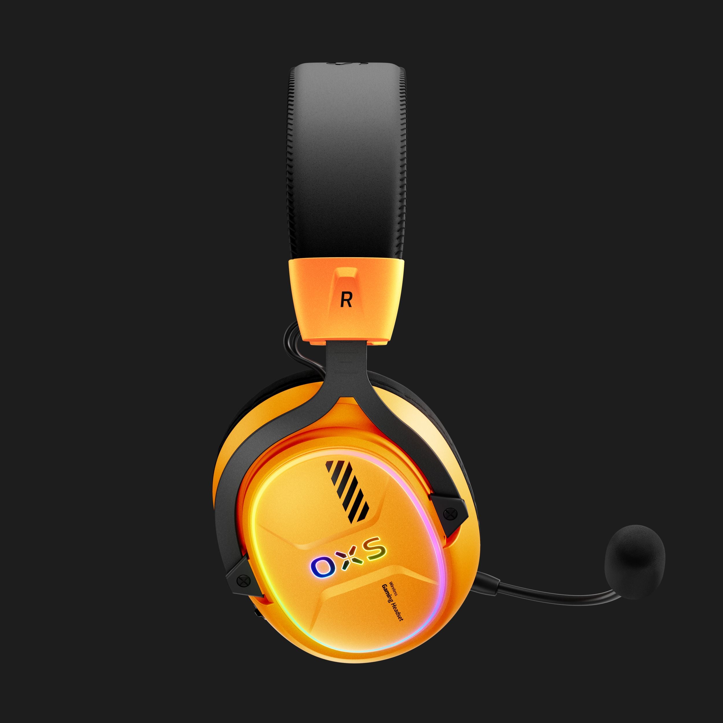 OXS Storm G2 Top Wireless Gaming Headset Orange for Mobile Gaming & PC Gaming