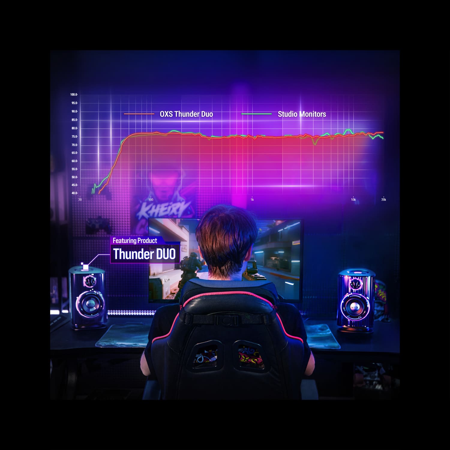 Built to meet professional monitor standards for accurate, uncolored sound reproduction.
This dedication to studio-level performance minimizes audio artifacts, eliminates frequency masking, and preserves the full dynamic spectrum of modern game soundtracks.
