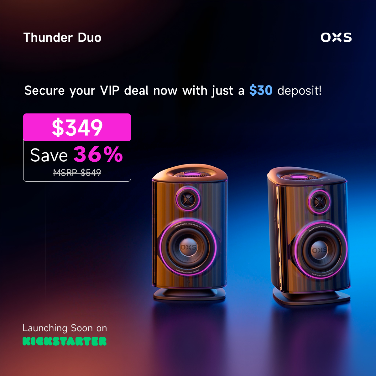 Thunder Duo Series Reservation Deposit