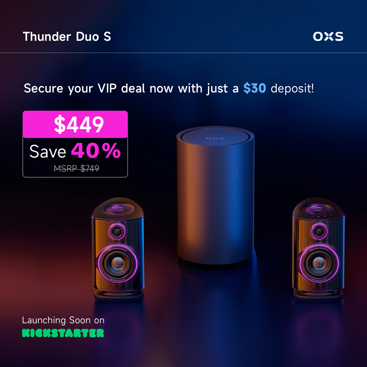 Thunder Duo Series Reservation Deposit