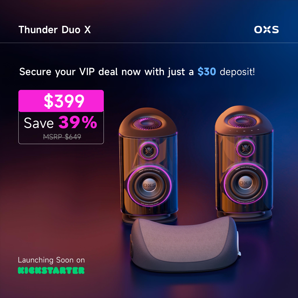 Thunder Duo Series Reservation Deposit
