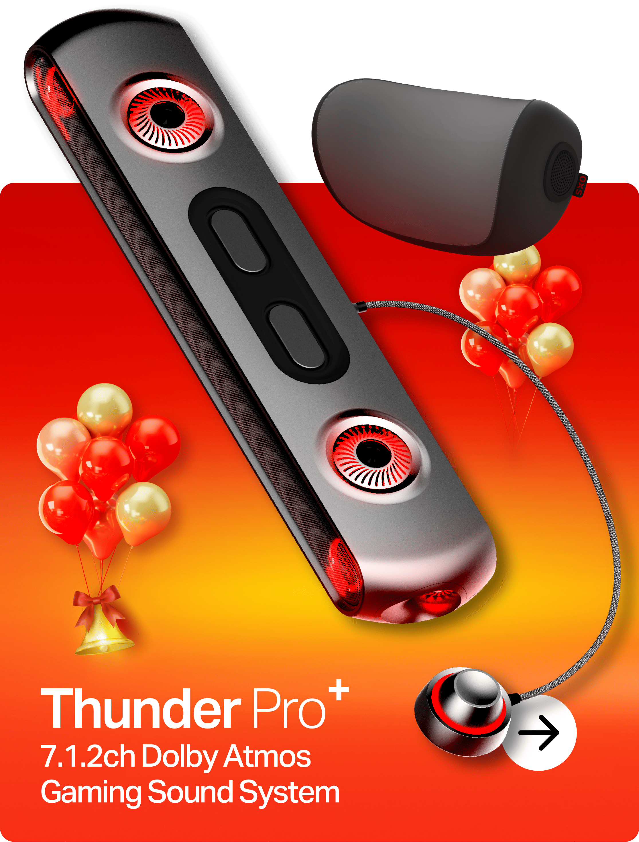 OXS Christmas Sale Thunder Pro Top Gaming Sound System homepage