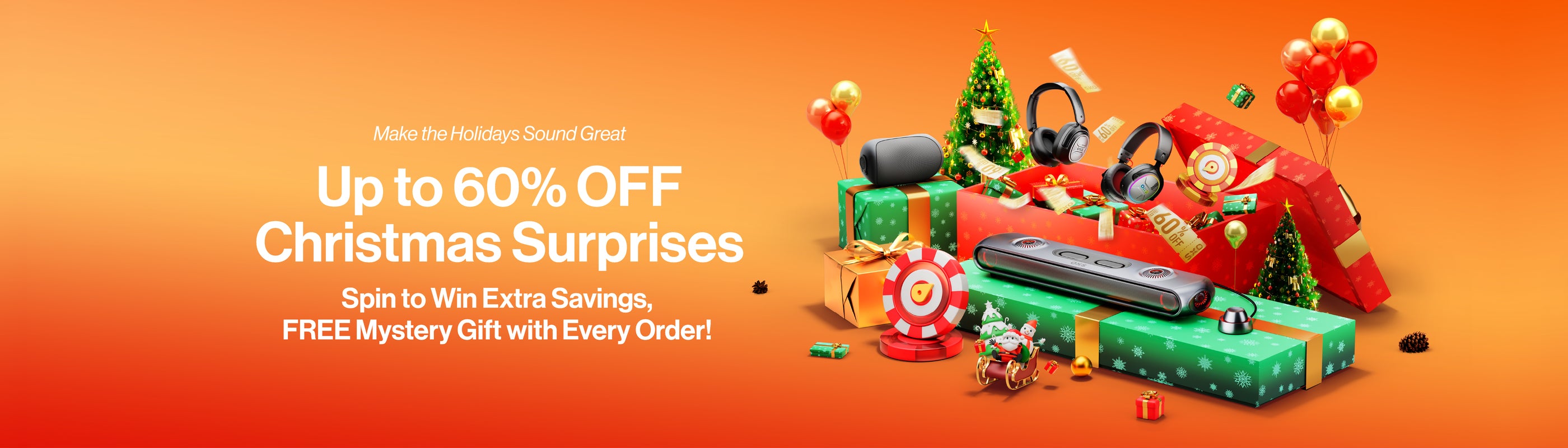 OXS Christmas Deals - Up to 60% OFF + Christmas Surprises
Spin to Win Extra Savings, FREE Mystery Gift with Every Order!