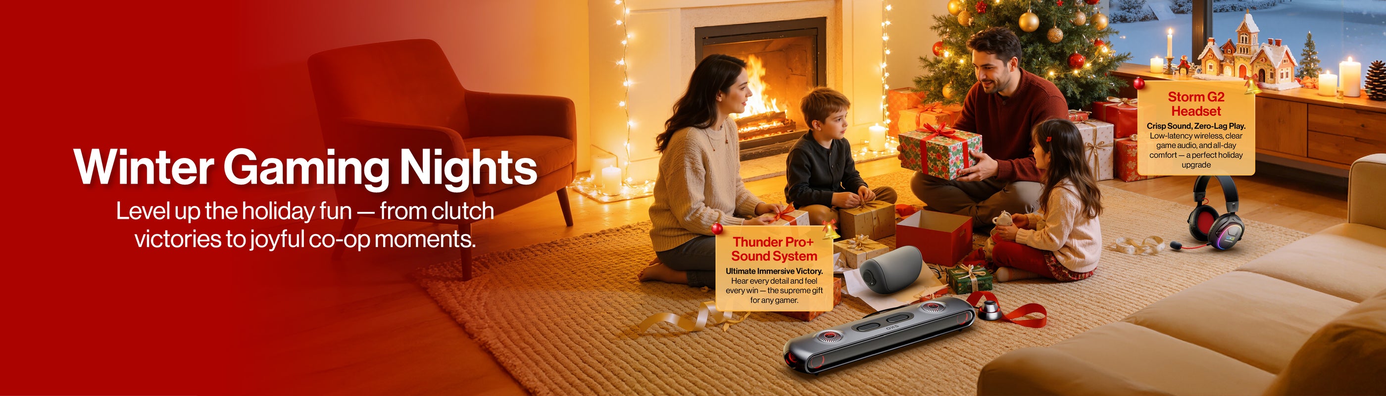 OXS holiday gift guide for gamers. Level up your holiday fun, from clutch victories to joyful co-op moments.