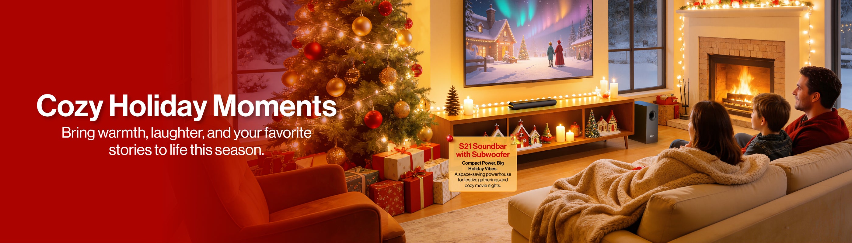OXS holiday gift guide for cozy holiday moments. Bring warmth, laughter, and your favorite stories to life this season.