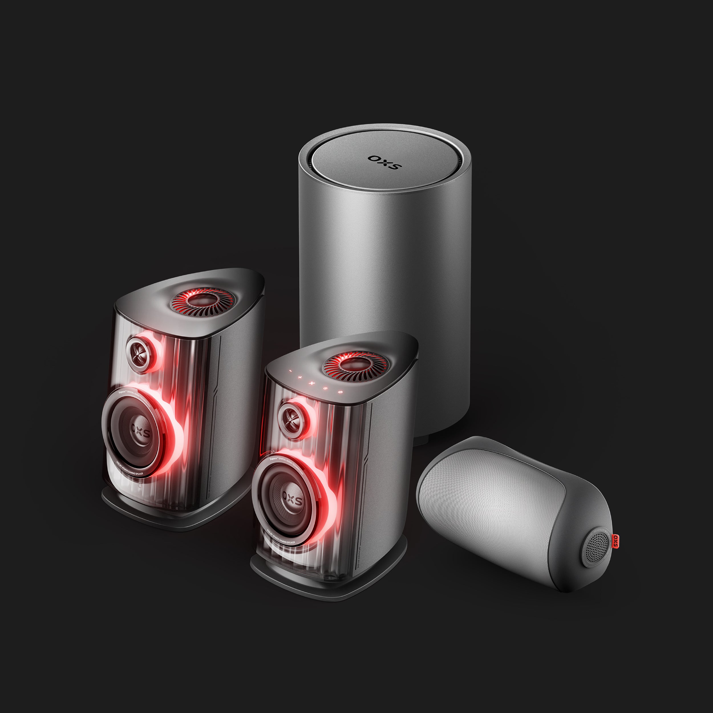 OXS Thunder Duo Max 5.1.2ch Studio-Grade Dolby Atmos Gaming Sound System