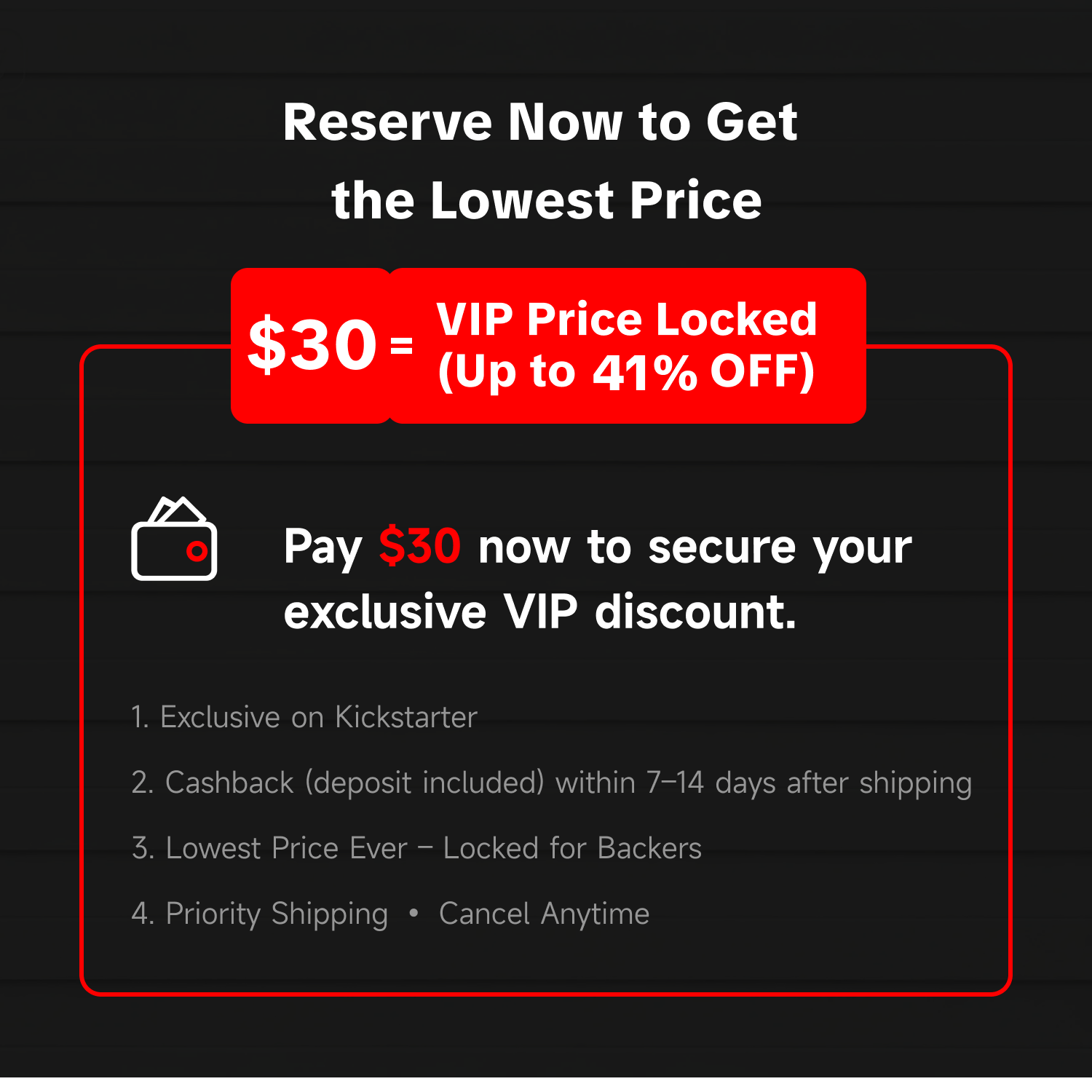 Thunder Duo Series Reservation Deposit