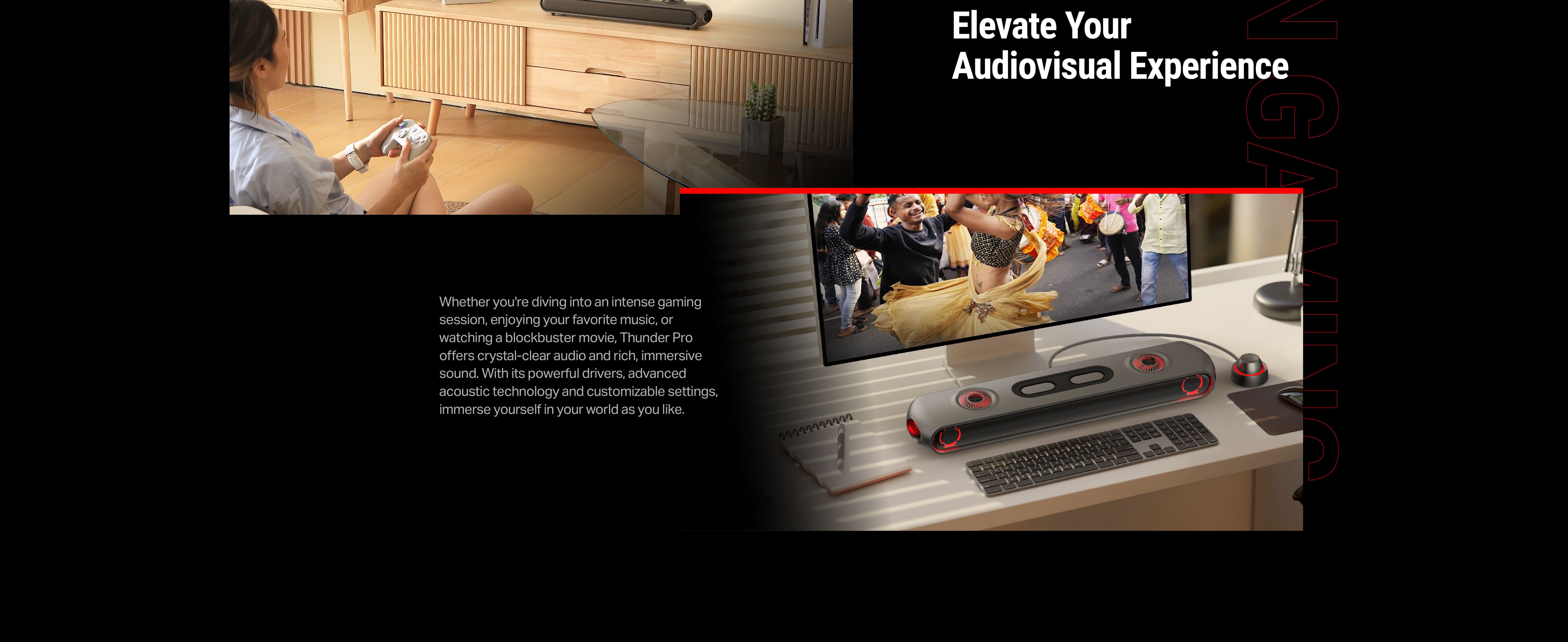 OXS Thunder Pro Dolby Atmos® 5.1.2ch Gaming Soundbar