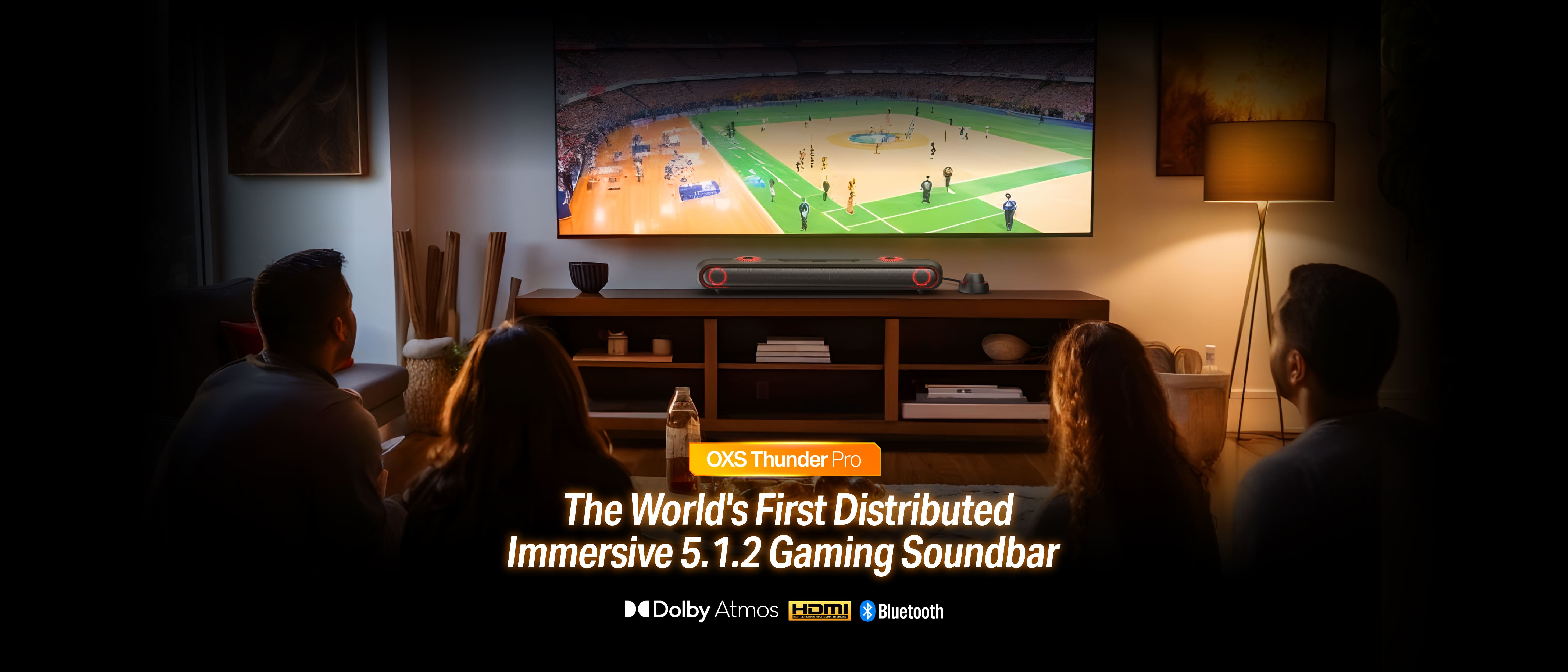 OXS Thunder Pro Dolby Atmos® 5.1.2ch Gaming Soundbar