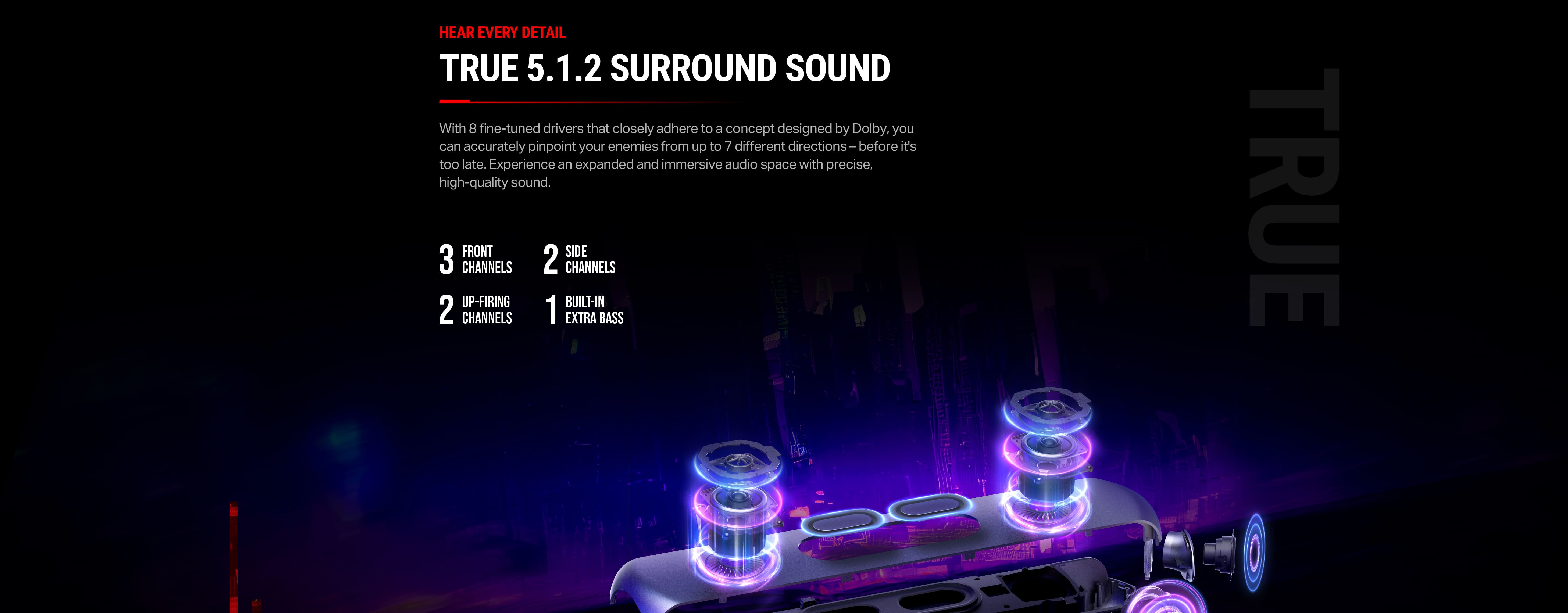 OXS Thunder Pro Dolby Atmos® 5.1.2ch Gaming Soundbar