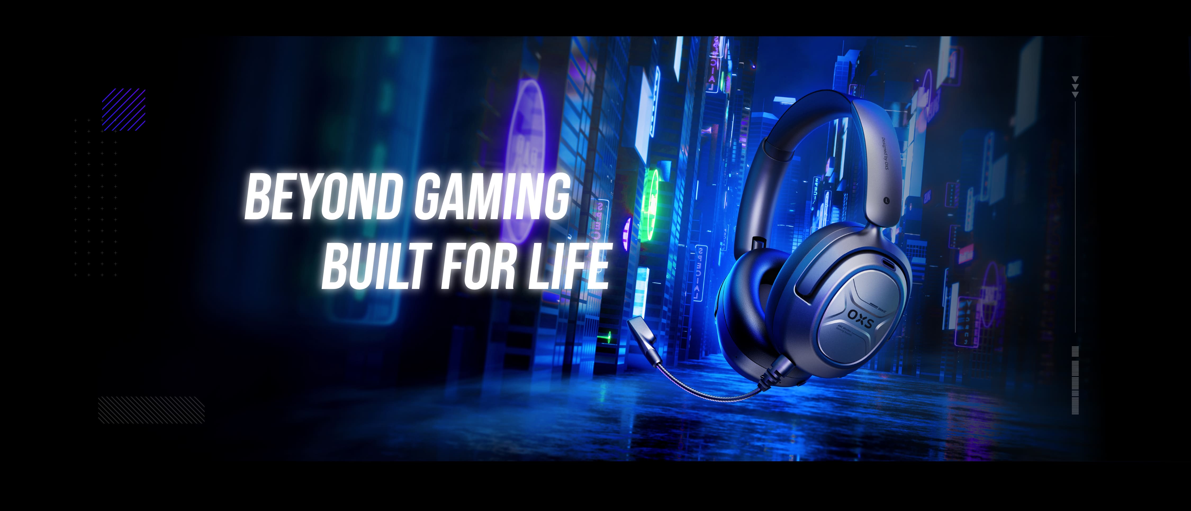 OXS Storm A2 wireless gaming headset with hybrid ANC. Top headphones for gaming, music, movie and commute.