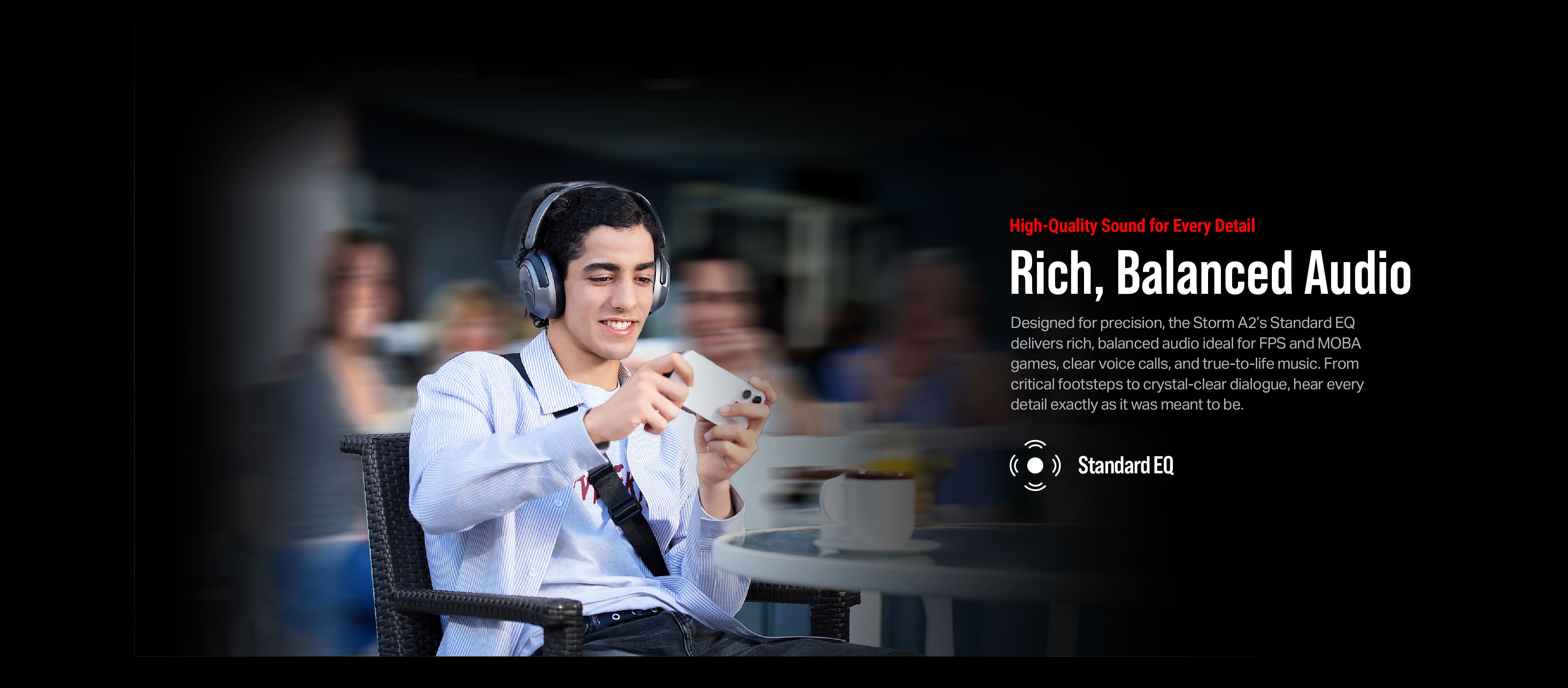 OXS Storm A2 - White ANC Wireless Gaming Headset-wm